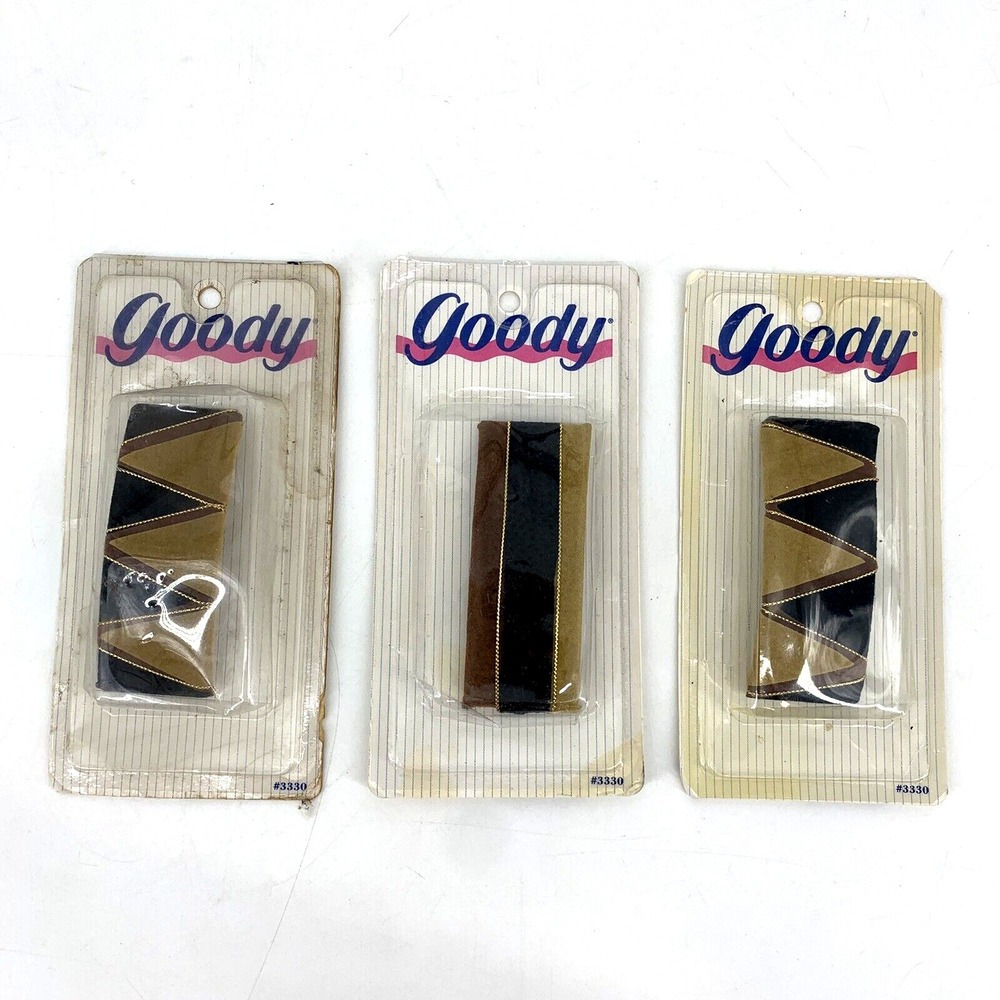 Lot of Vintage Goody Hair Barrettes 90s Big Multi Brown Black NOS